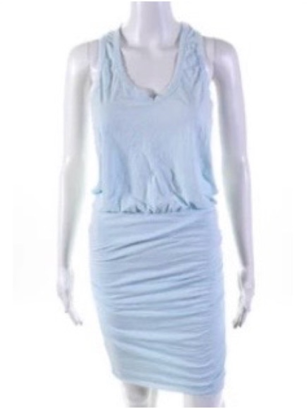 NWOT Sundry Light Blue Sleeveless U-Neck Midi Dress